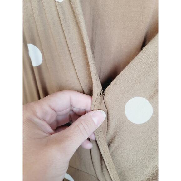 Anthropologie Bernice Polka Dot Wrap Dress, sz 0 - Picture 8 of 16